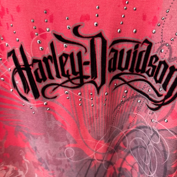 NWOT Harley Davidson SZ XL Sheer Top Shirt Long Sleeve - Picture 6 of 9